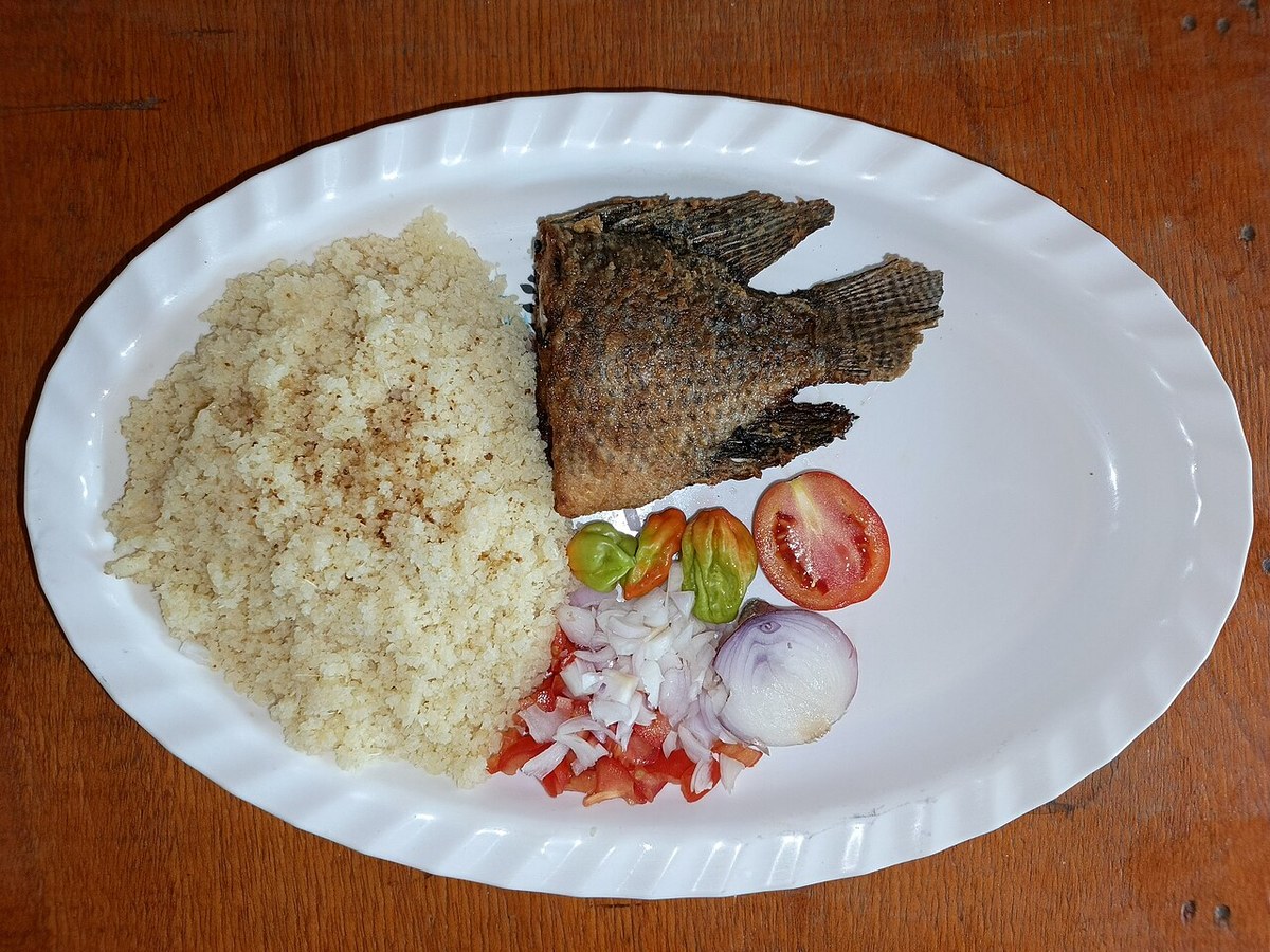 Attieke-Grilled Fish — Ivorian